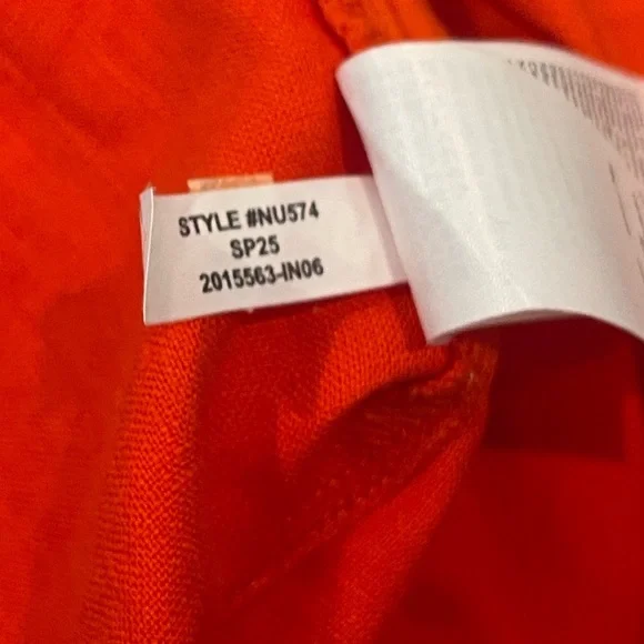 nwt madewell mini shift Sleeveless Red Dress linen bright flame small - Picture 11 of 13